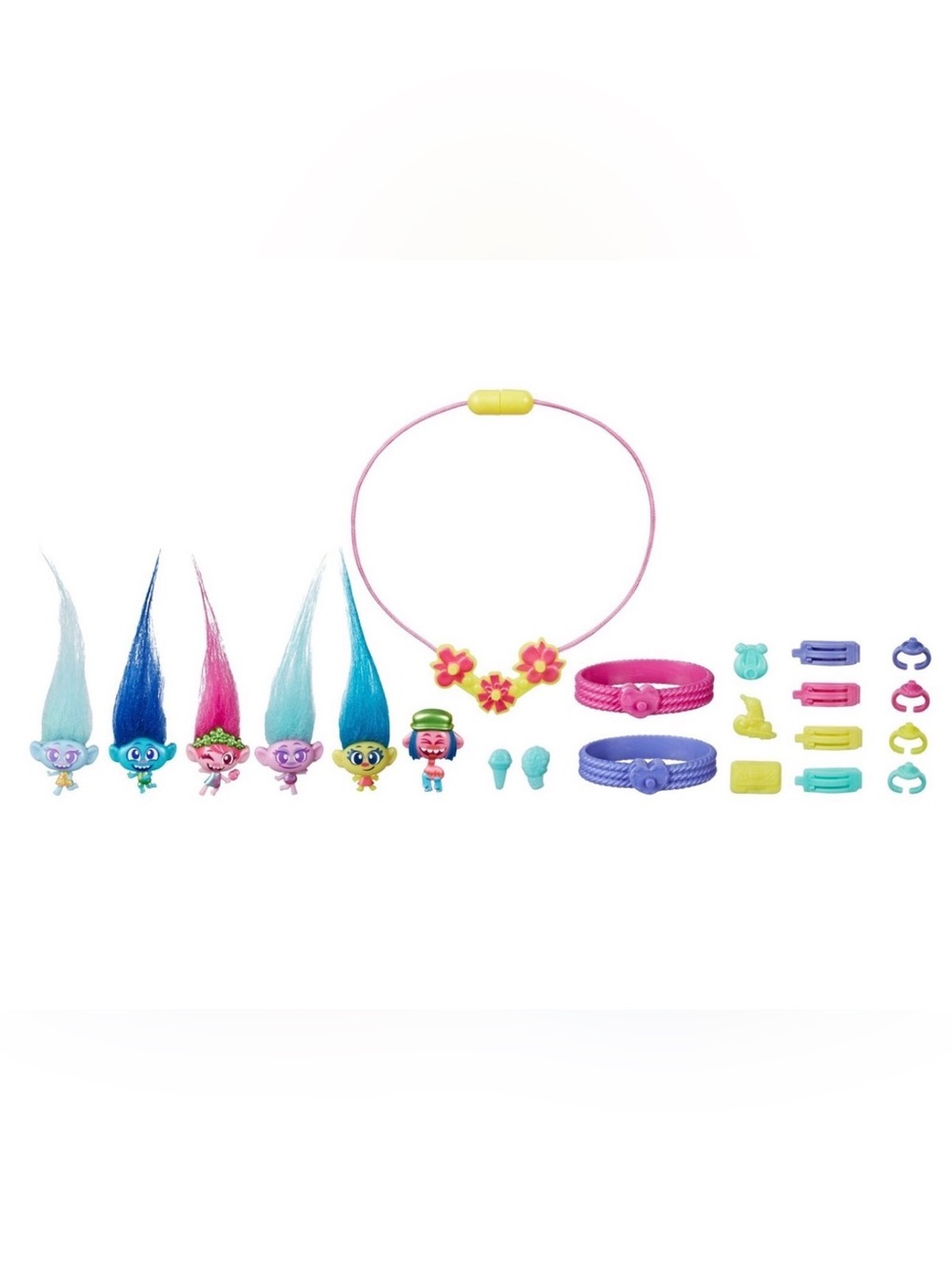DreamWorks Trolls Tiny Dancers Greatest Hits Collector Figures & Jewelry Set